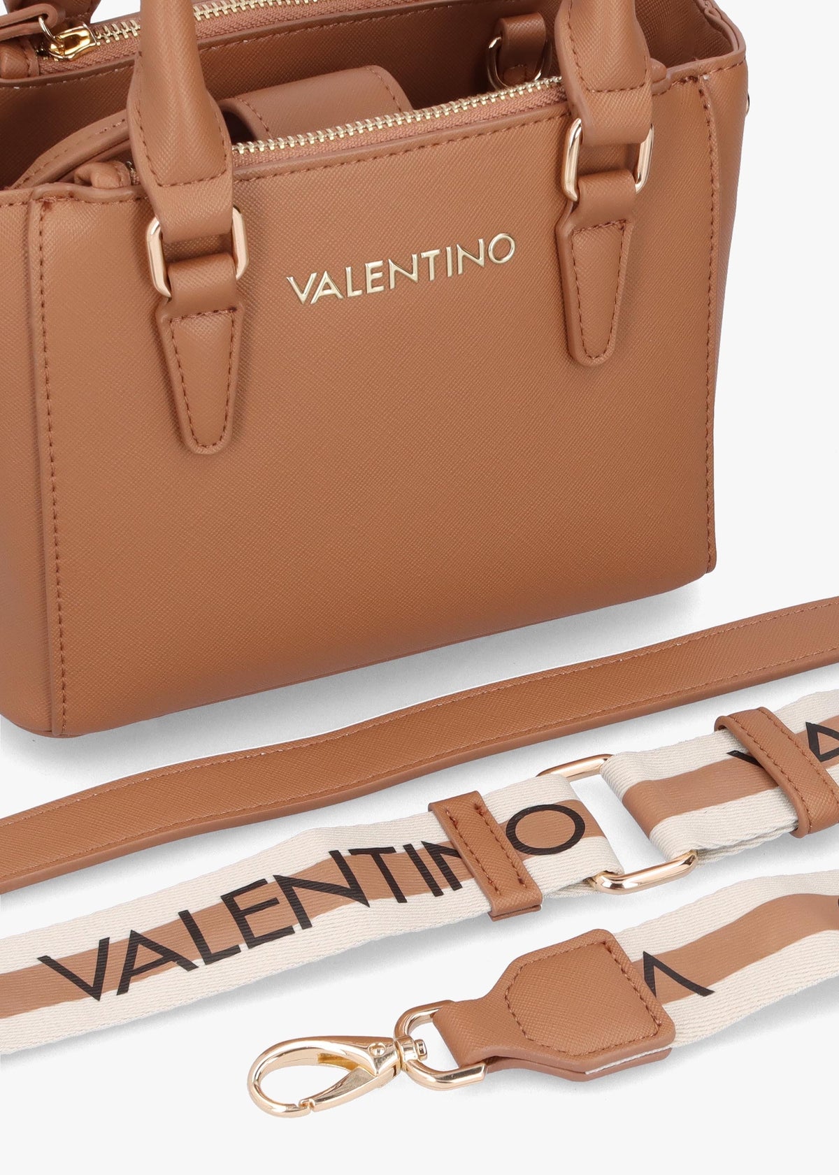 Mini Zero Relove Recycle Logo Strap Cuoio Tote Bag
