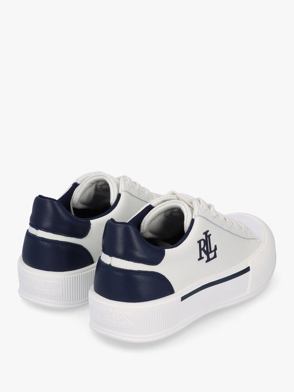 Daisie Logo White Leather Trainers