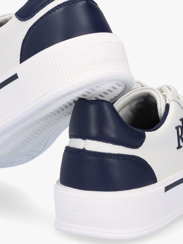 Daisie Logo White Leather Trainers