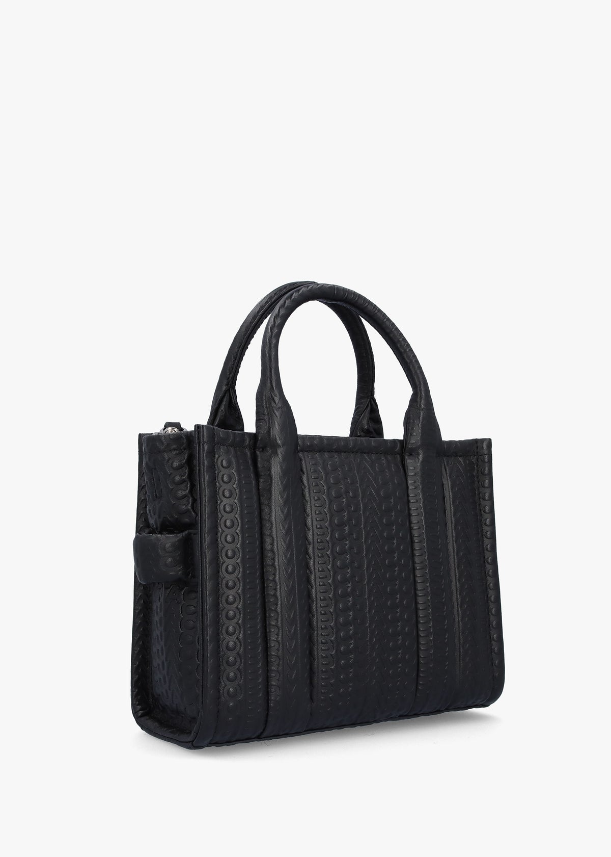 The Monogram Leather Small Black Tote Bag