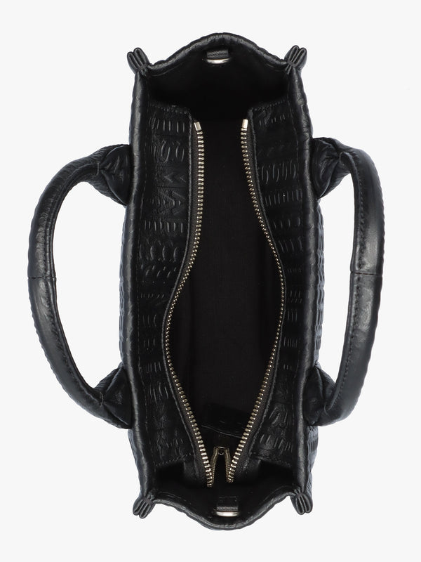 The Monogram Leather Small Black Tote Bag