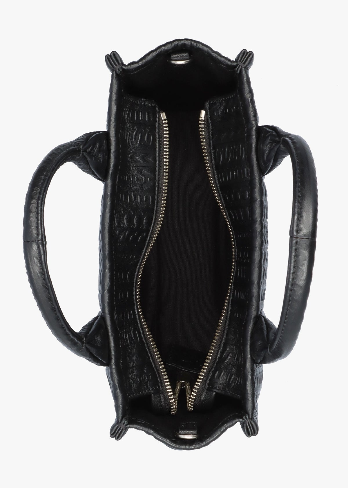 The Monogram Leather Small Black Tote Bag
