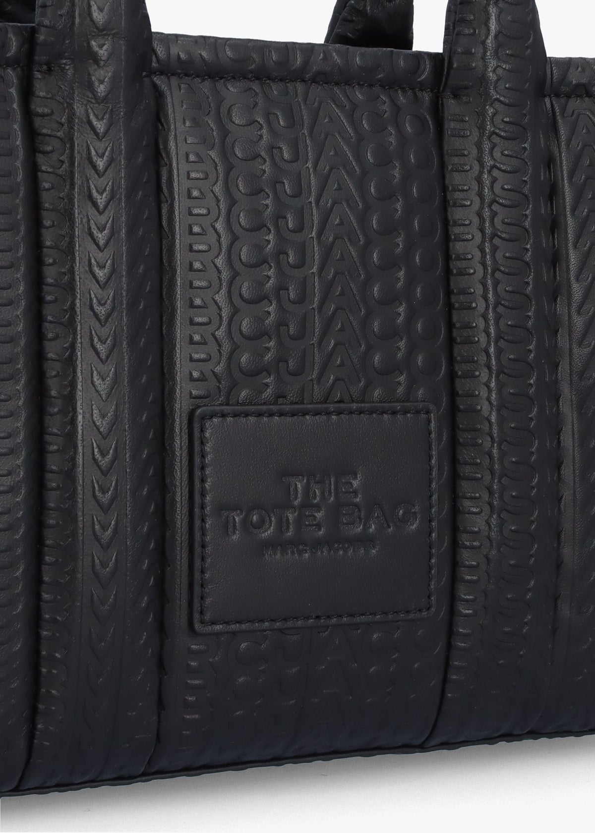 The Monogram Leather Small Black Tote Bag