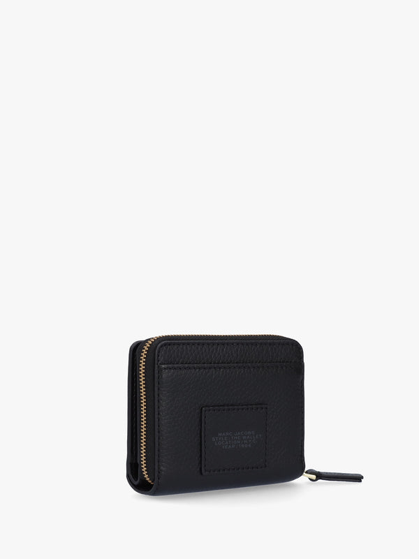 The Leather Mini Black Compact Wallet