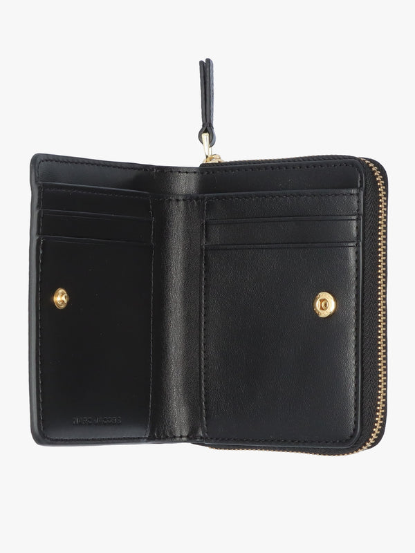 The Leather Mini Black Compact Wallet
