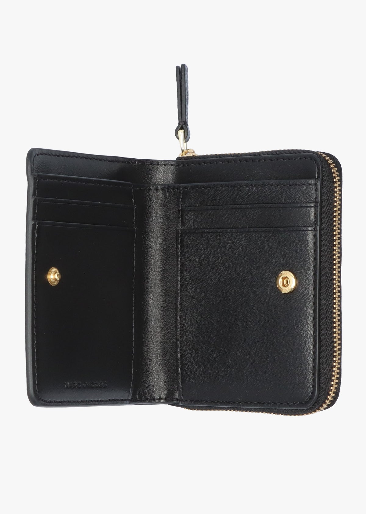 The Leather Mini Black Compact Wallet