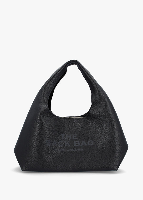The Sack Large Black Leather Shoulder Bag