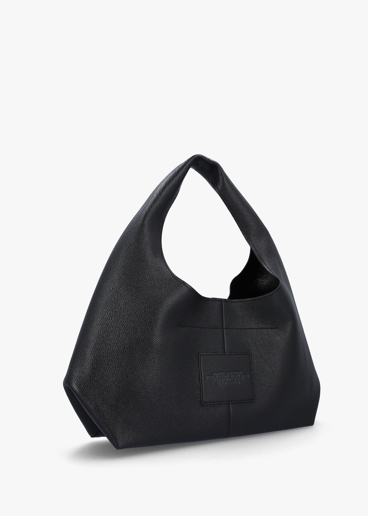 The Sack Large Black Leather Shoulder Bag
