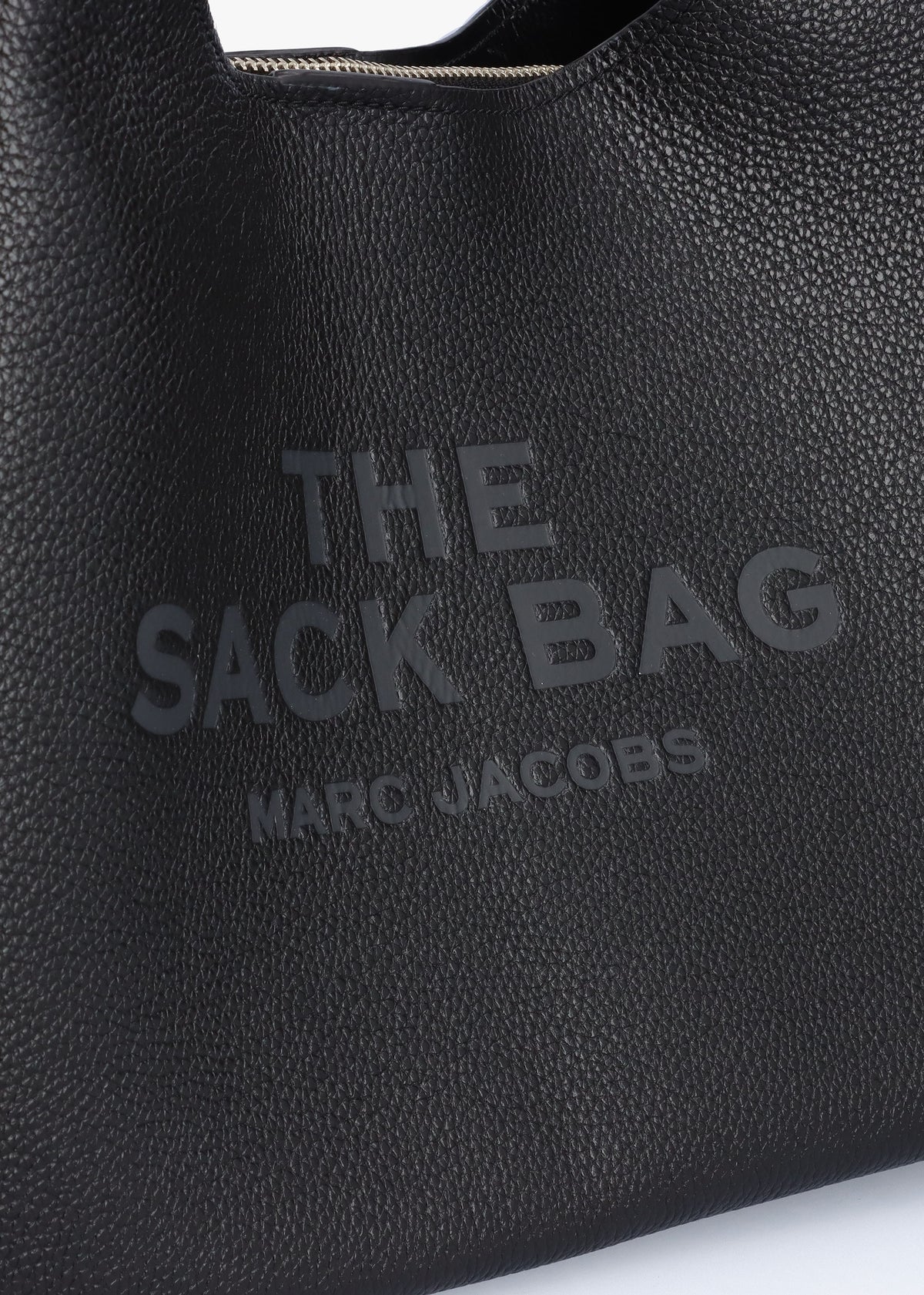 The Sack Large Black Leather Shoulder Bag