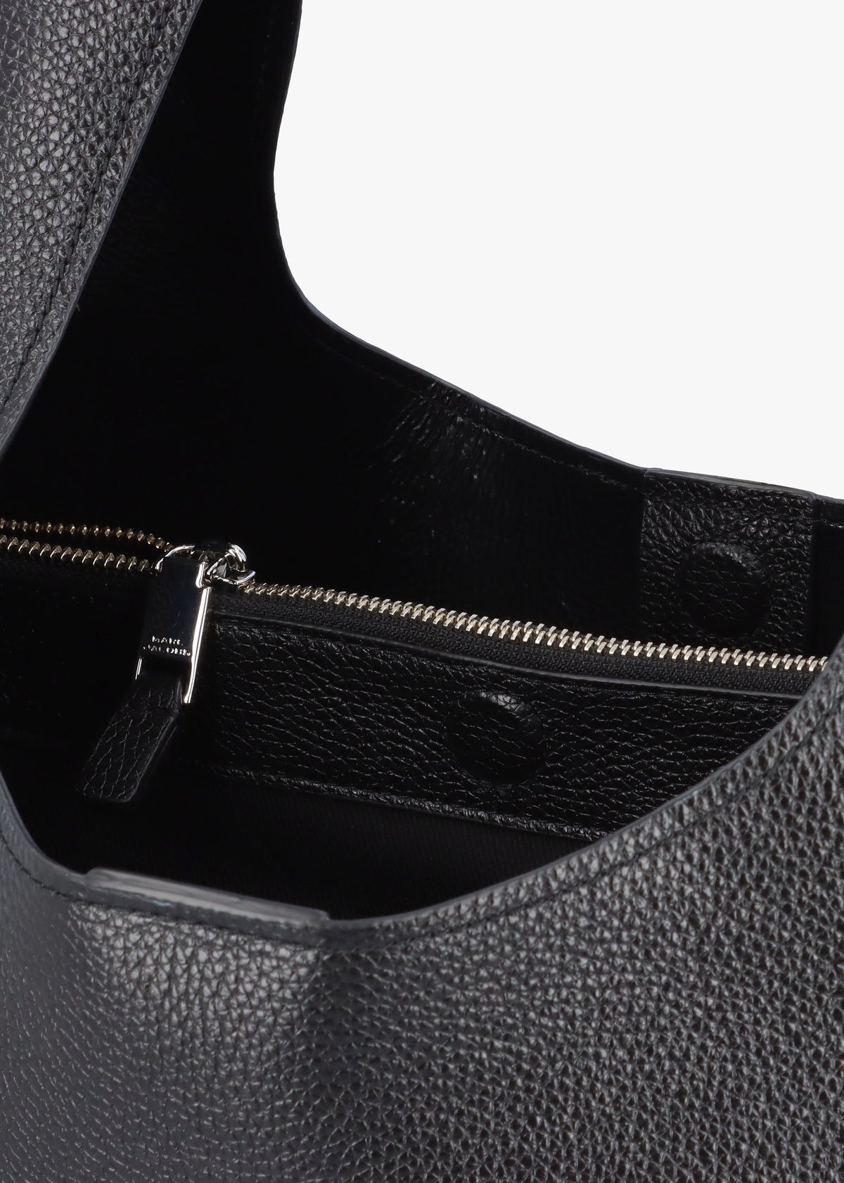 The Sack Large Black Leather Shoulder Bag