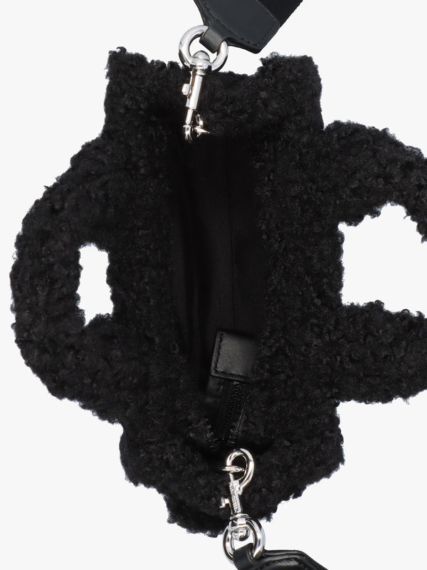 The Teddy Black Cross-Body Tote Bag