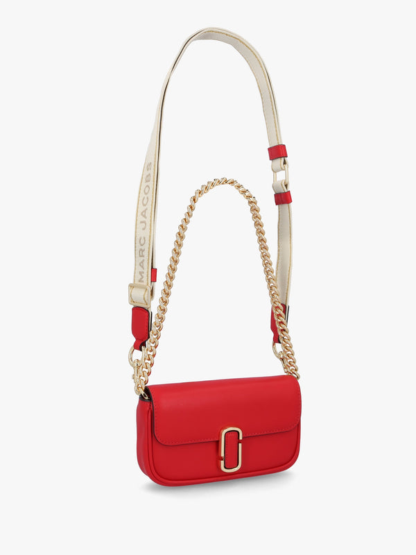 The J Marc Mini True Red Leather Shoulder Bag