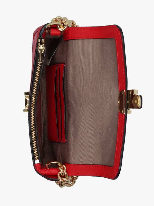 The J Marc Mini True Red Leather Shoulder Bag