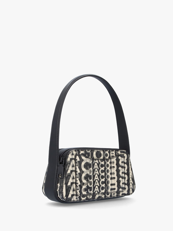 The Slingshot Monogram Lenticular Black White Shoulder Bag