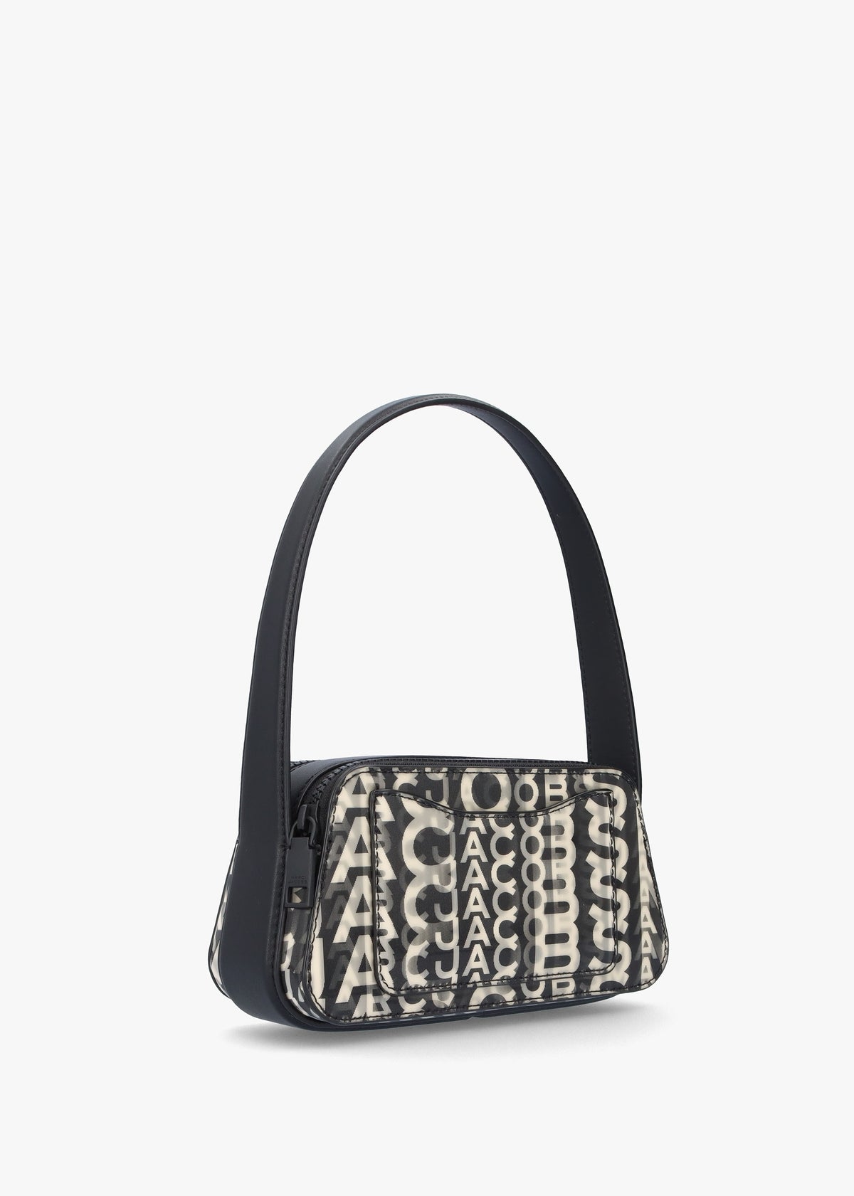 The Slingshot Monogram Lenticular Black White Shoulder Bag