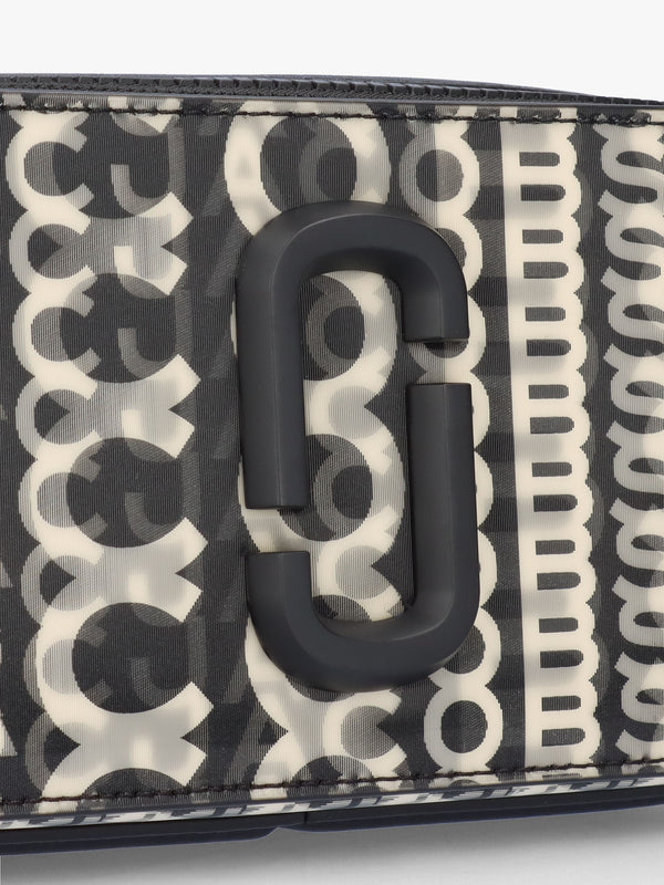 The Slingshot Monogram Lenticular Black White Shoulder Bag
