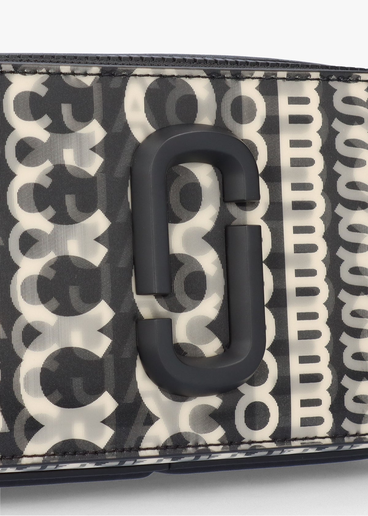 The Slingshot Monogram Lenticular Black White Shoulder Bag