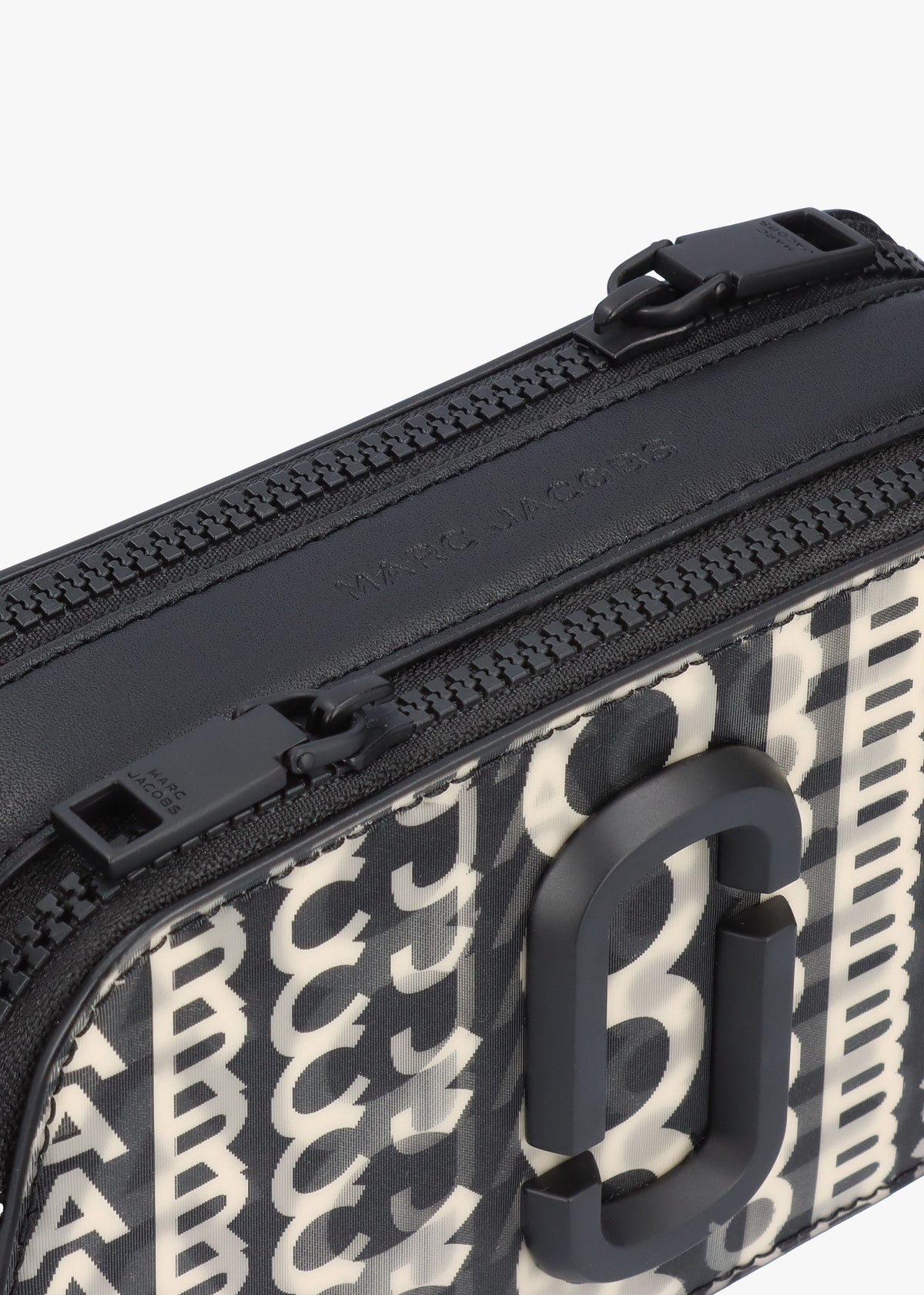 The Slingshot Monogram Lenticular Black White Shoulder Bag