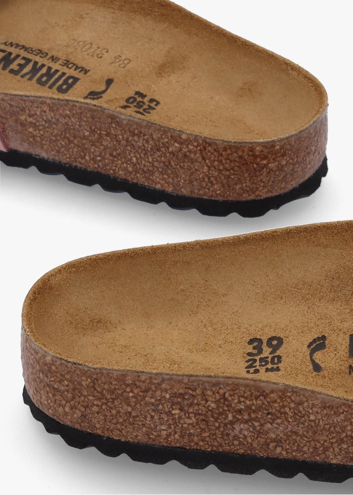 Madrid Big Buckle Soft Pink Nubuck Leather Mules
