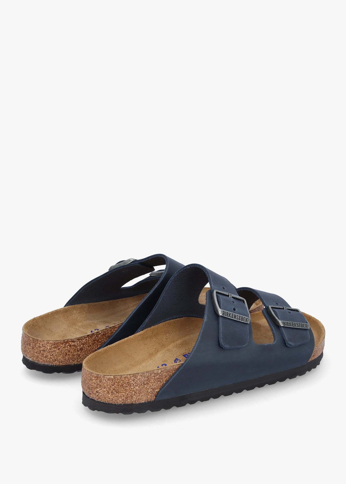 Men's Arizona Blue Natural Oiled Leather Two Bar Mules