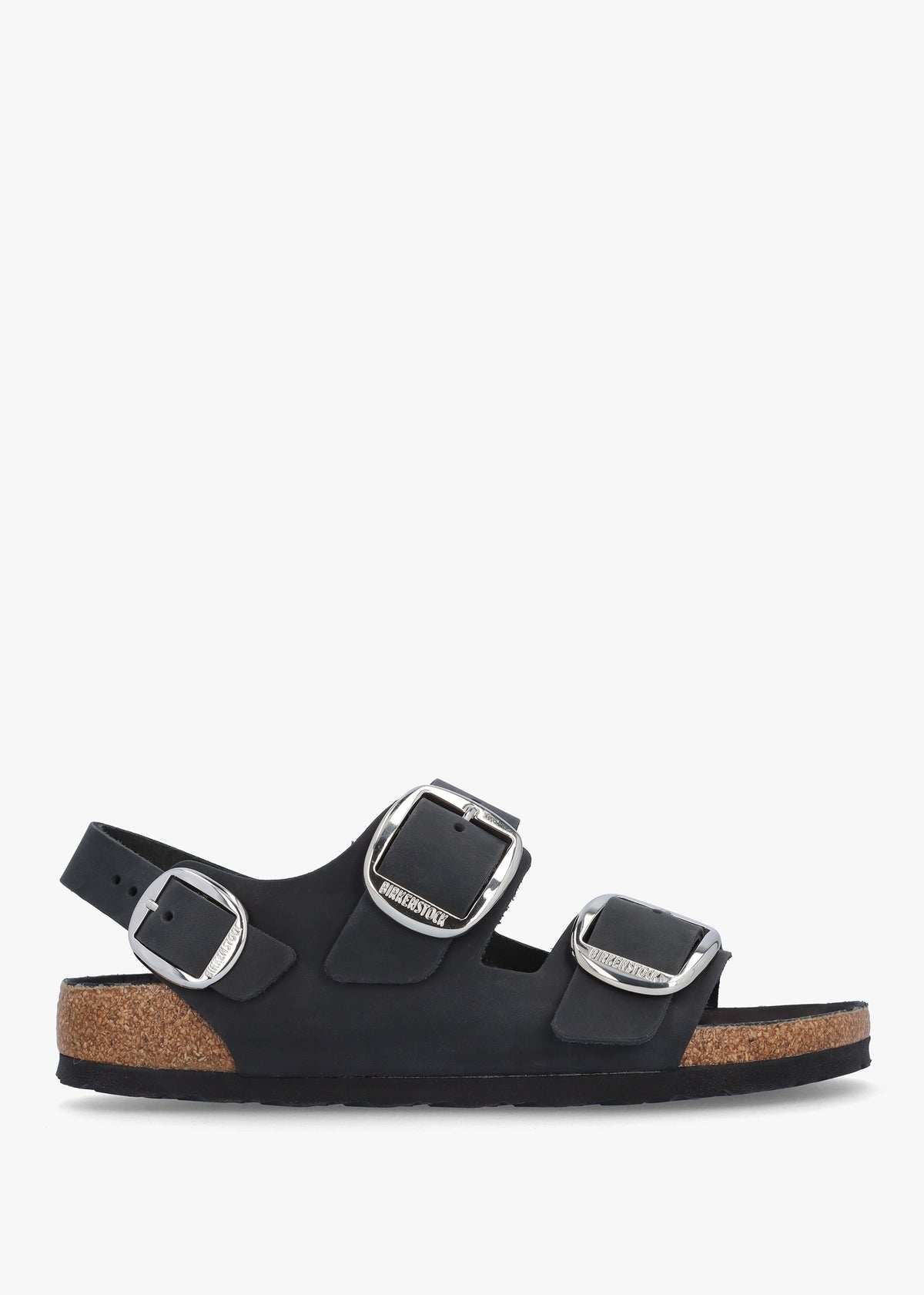 Milano Big Buckle Natural Oiled Leather Sandals