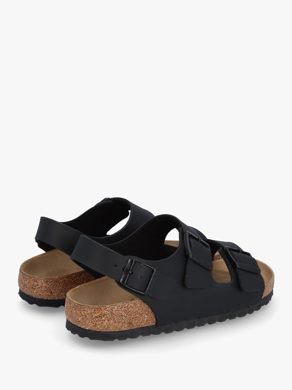 Milano Black Birko-Flor Sandals