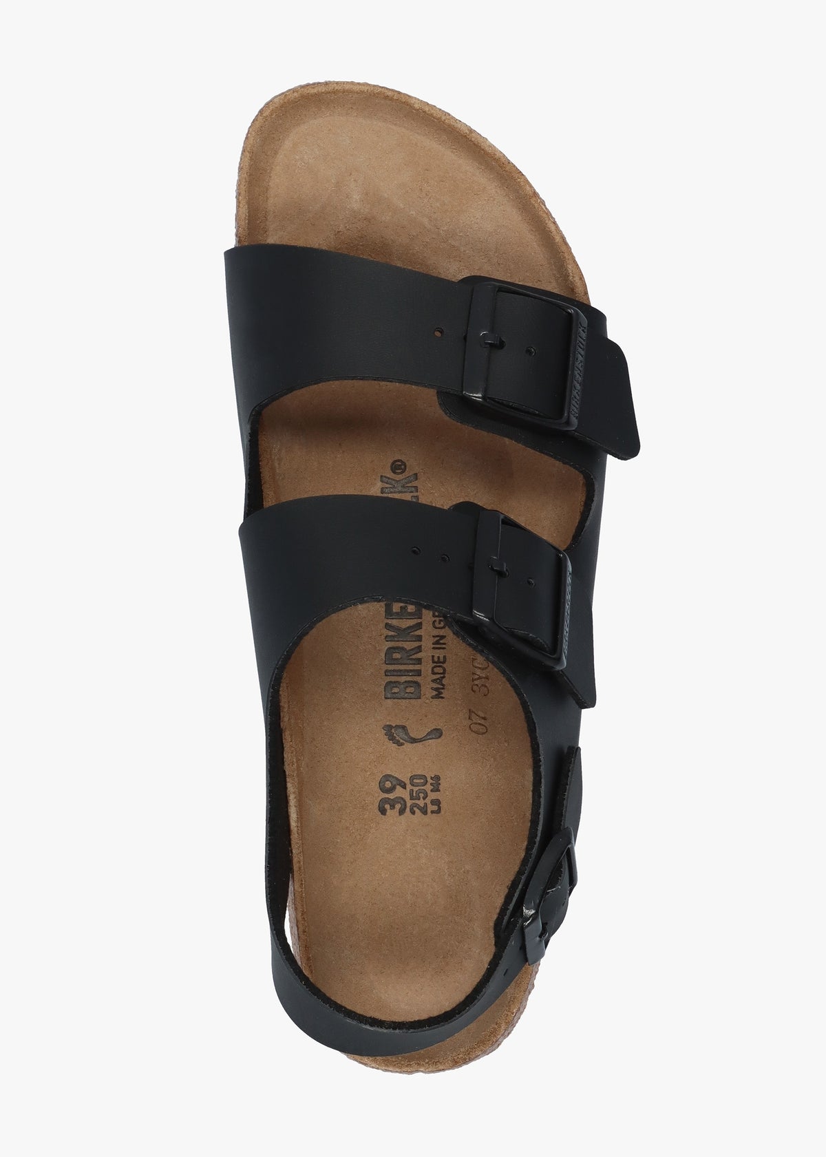 Milano Black Birko-Flor Sandals