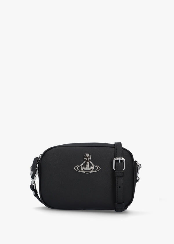 Anna Biogreen Saffiano Black Camera Bag