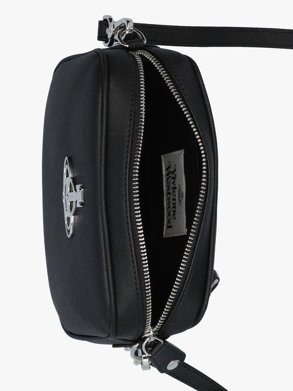 Anna Biogreen Saffiano Black Camera Bag
