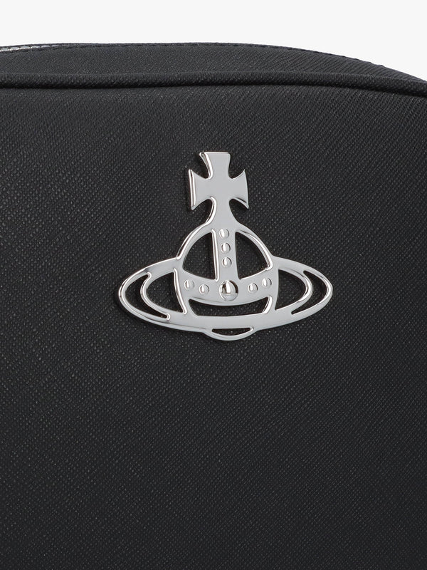 Anna Biogreen Saffiano Black Camera Bag