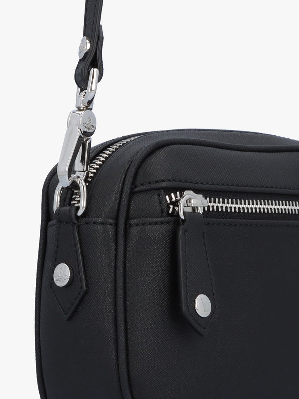Anna Biogreen Saffiano Black Camera Bag