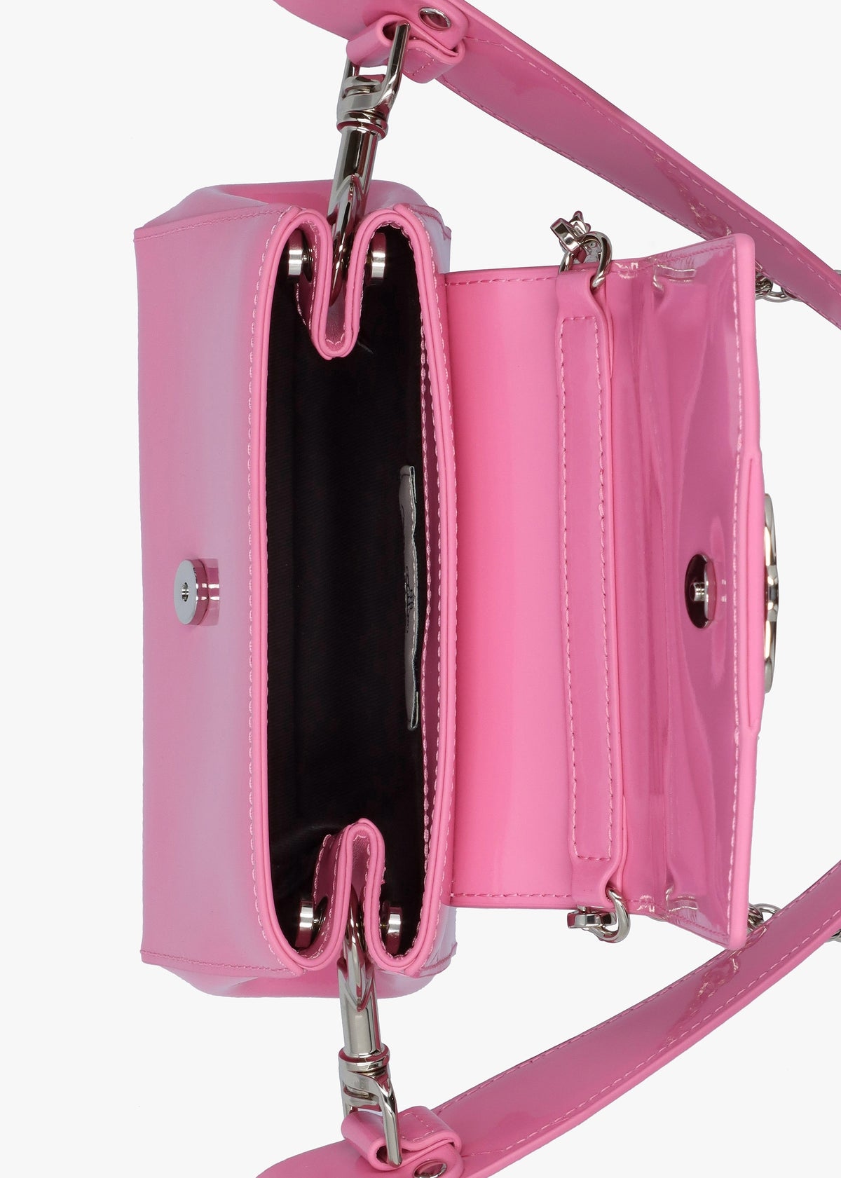 Small Hazel Pink Patent Leather Shoulder Bag