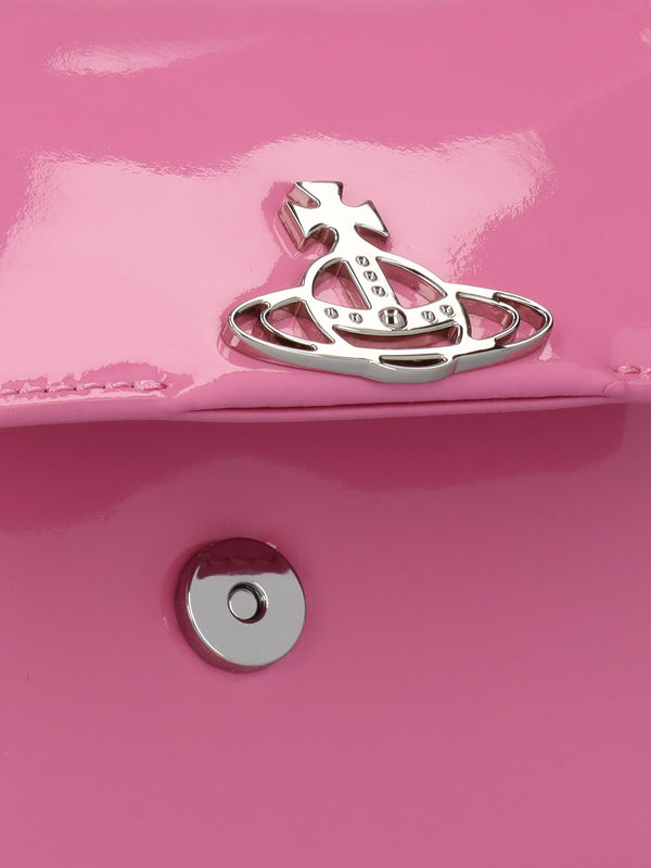 Small Hazel Pink Patent Leather Shoulder Bag