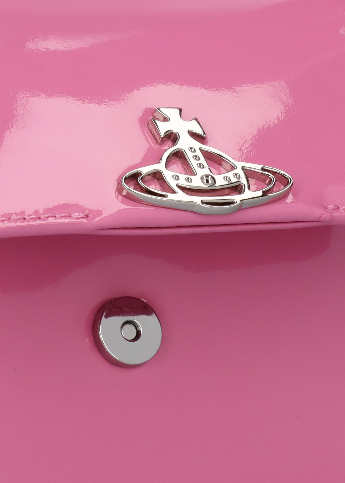 Small Hazel Pink Patent Leather Shoulder Bag