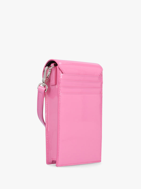 Pink Patent Leather Phone Bag