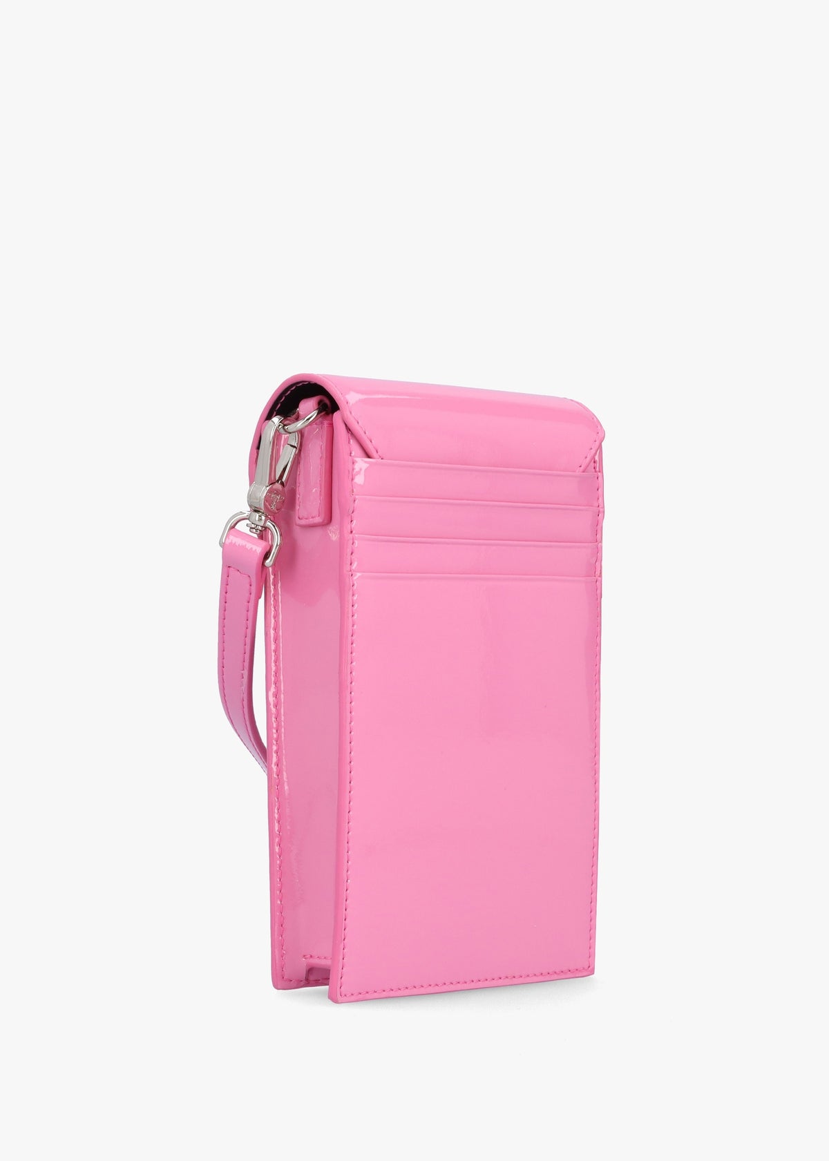 Pink Patent Leather Phone Bag