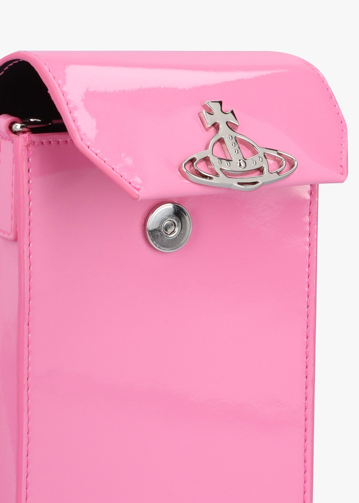 Pink Patent Leather Phone Bag