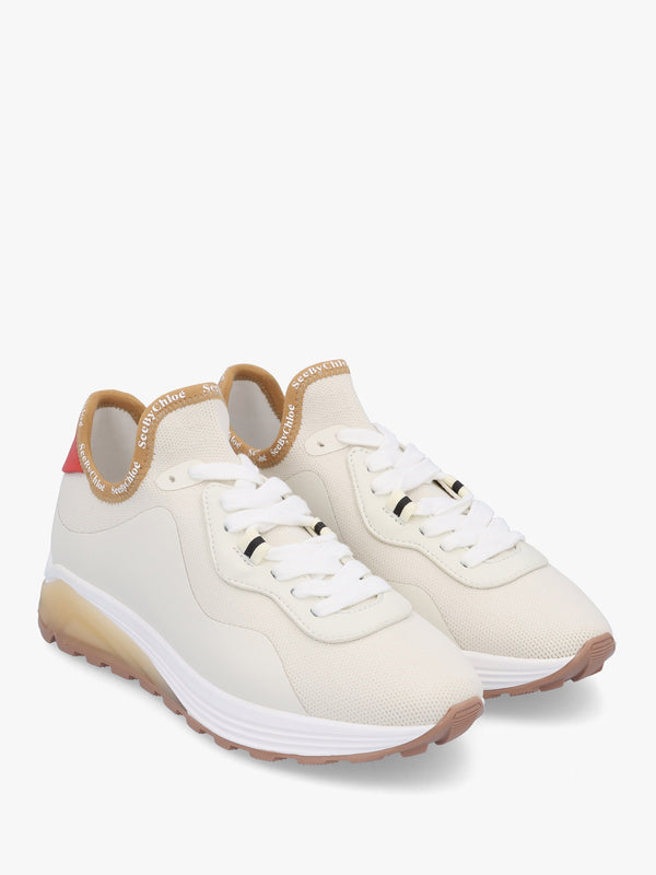 Brett White Low Top Trainers