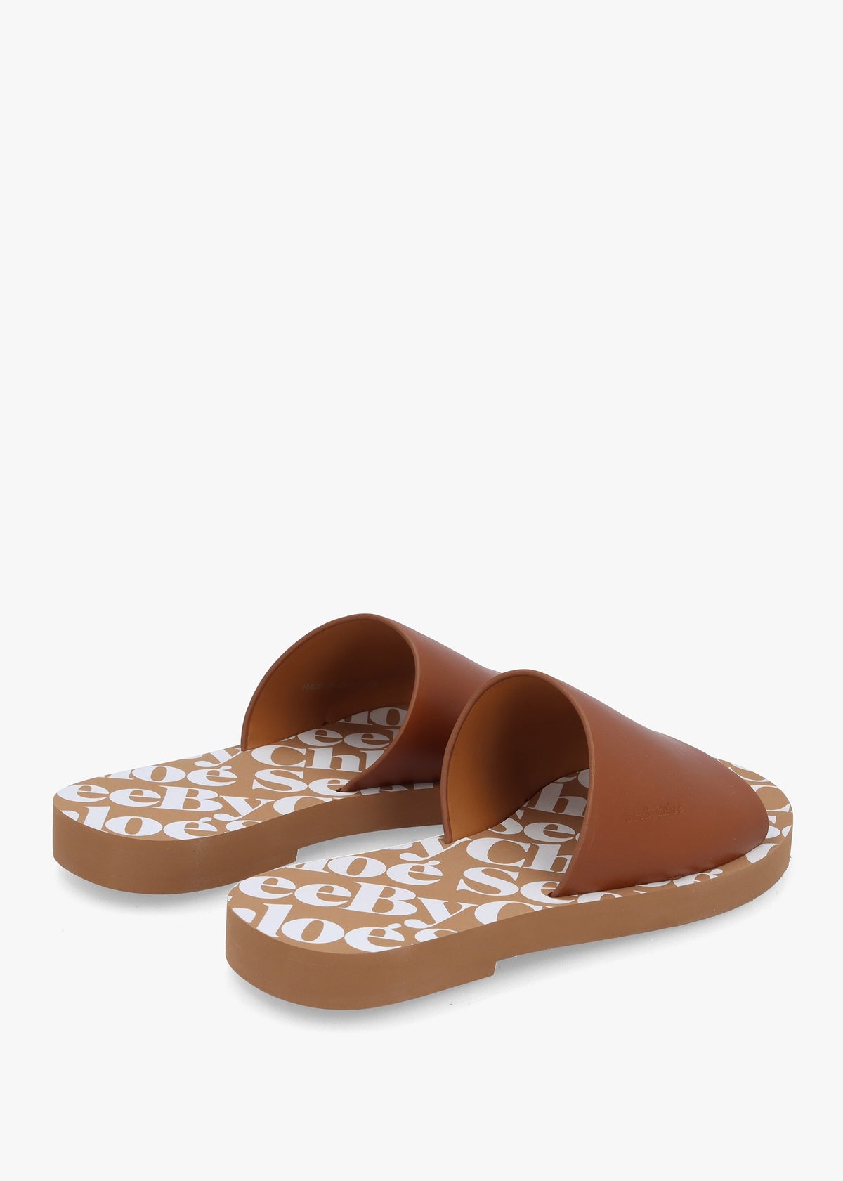 Essie Tan Leather Pool Sliders