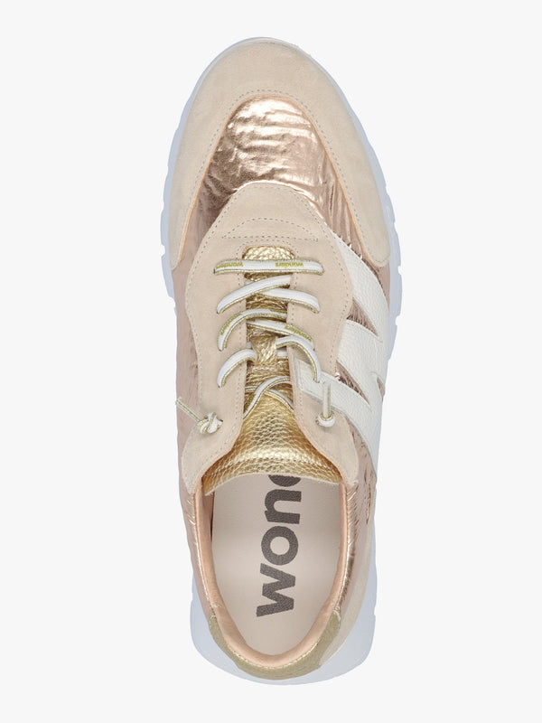 Woret Platino Suede Logo Trainers