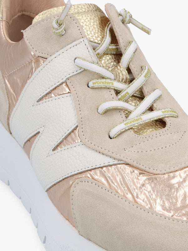 Woret Platino Suede Logo Trainers