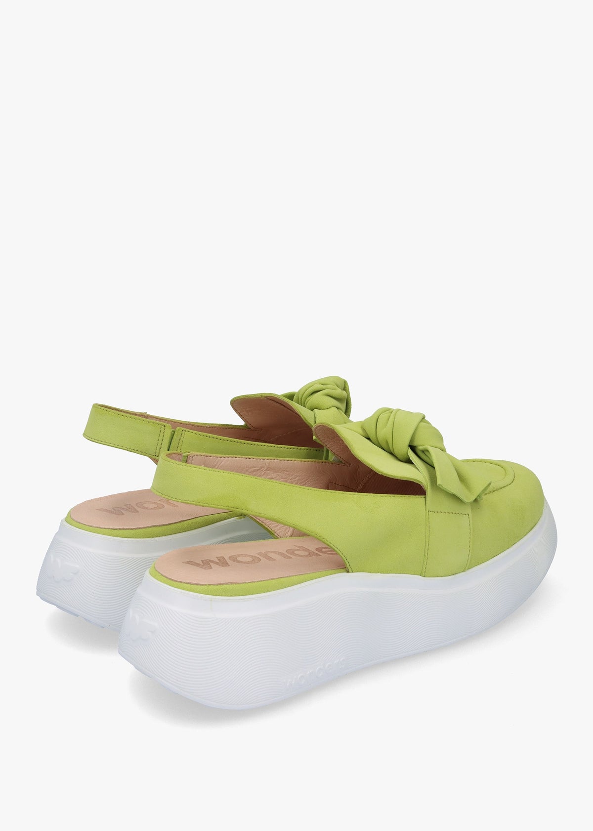 Winger Apple Suede Knotted Sling Back Moccasins