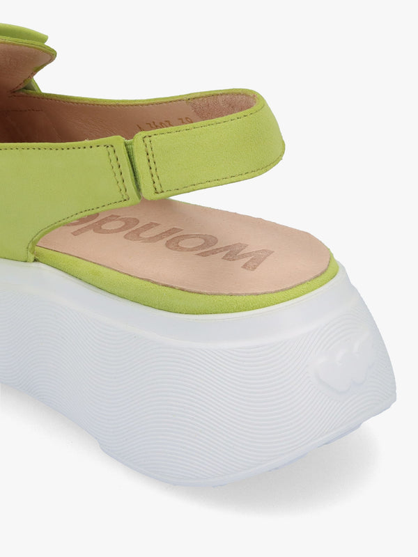 Winger Apple Suede Knotted Sling Back Moccasins