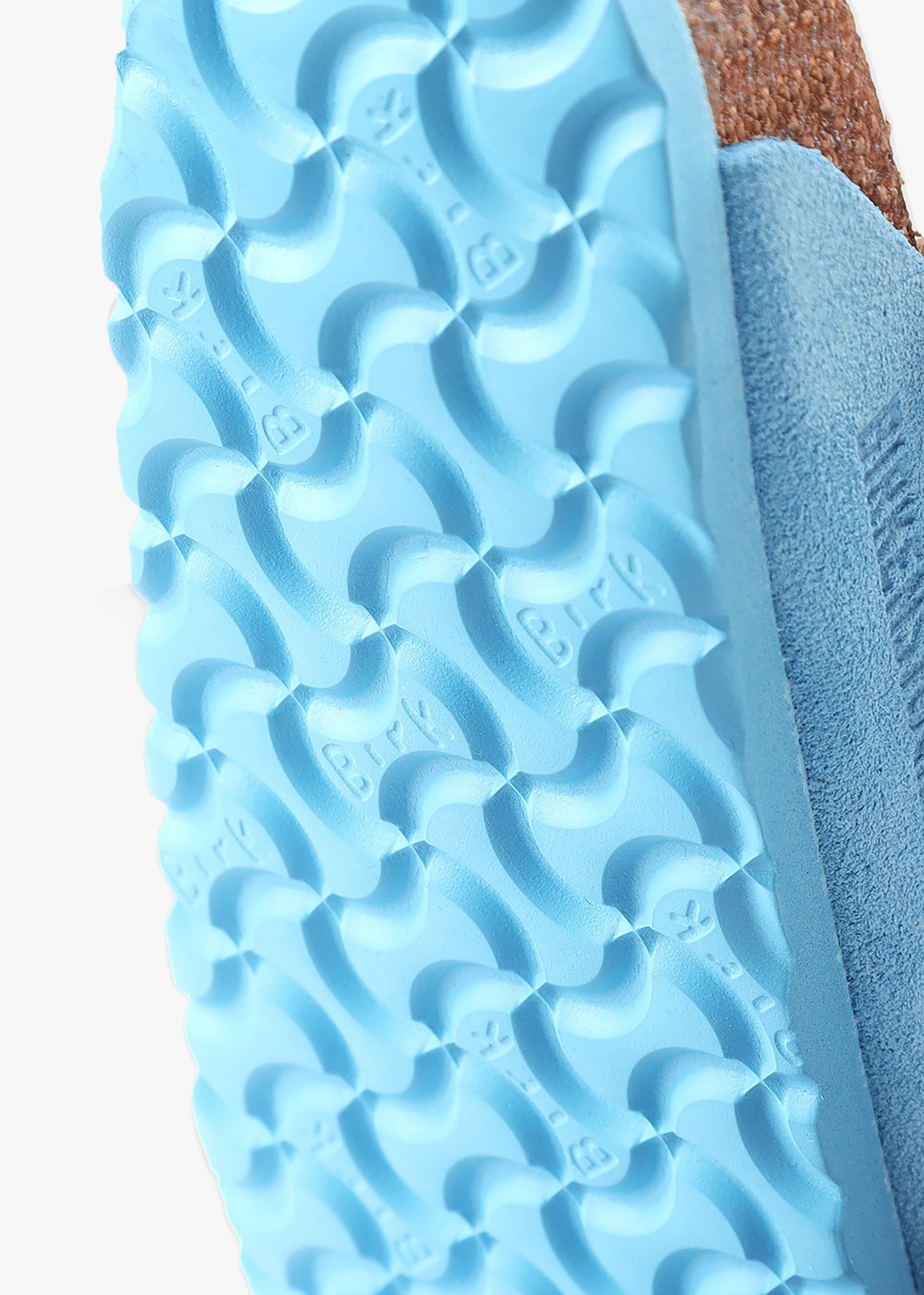 Arizona Soft Foot-Bed Sky Blue Suede Two Bar Mules