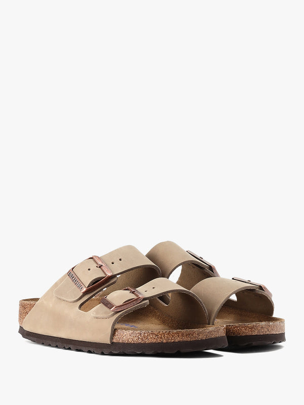 Arizona Tabacco Brown Leather Two Bar Mules