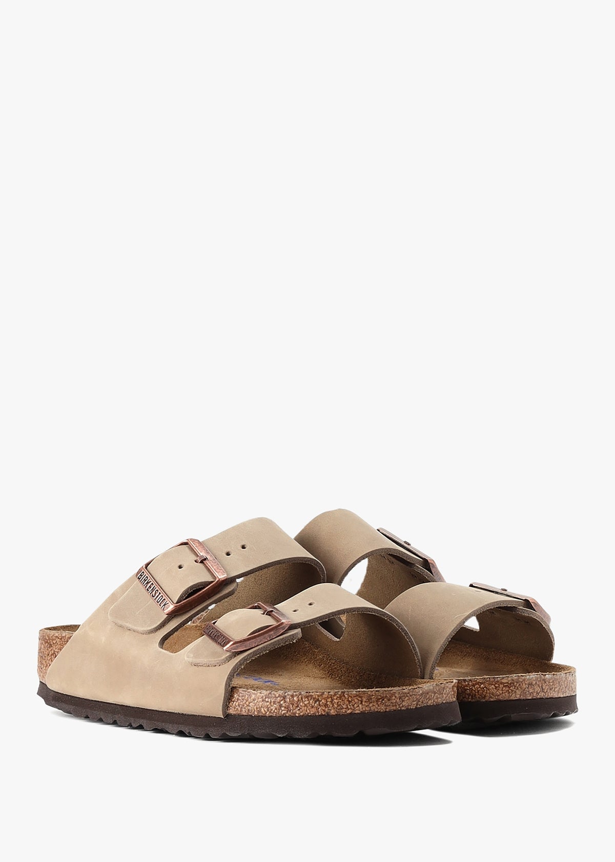 Arizona Tabacco Brown Leather Two Bar Mules
