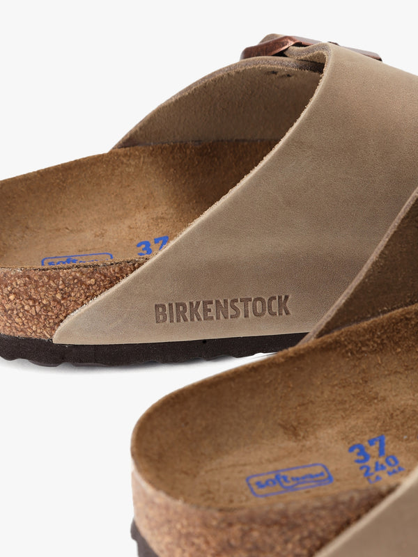 Arizona Tabacco Brown Leather Two Bar Mules