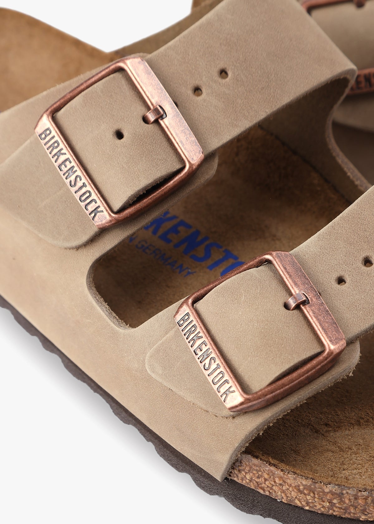 Arizona Tabacco Brown Leather Two Bar Mules