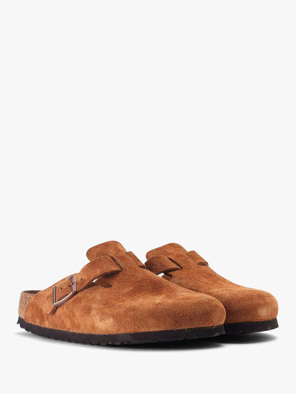 Boston Tan Suede Clogs