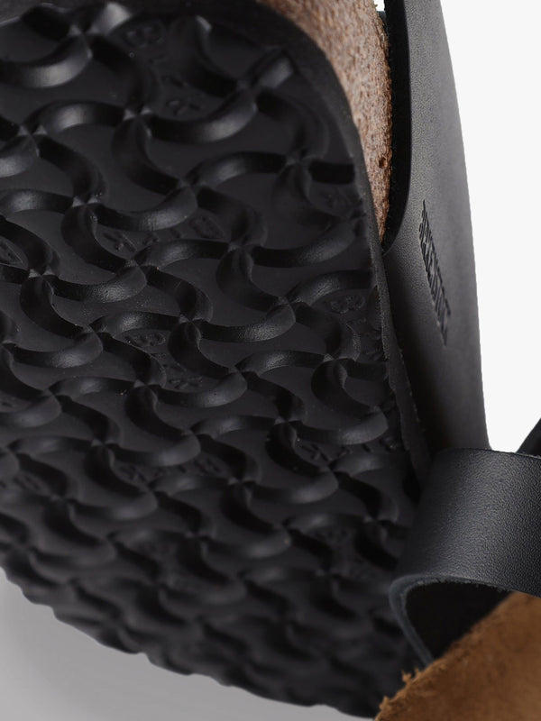 Milano Natural Black Leather Sandals